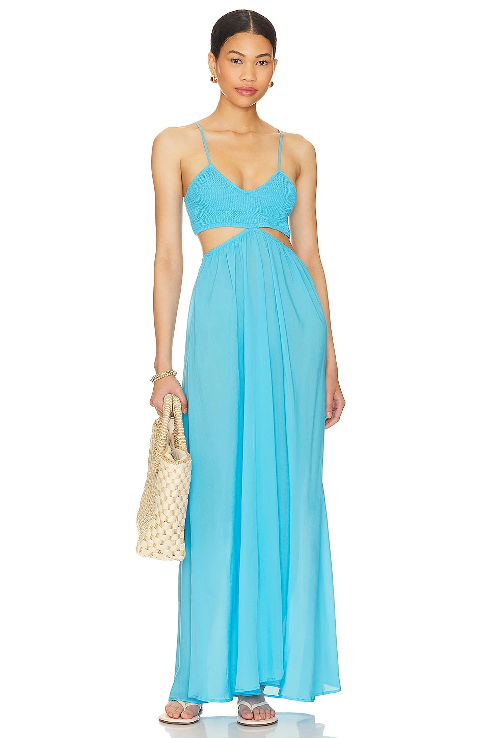 ROBE MAXI INNOCENCE Ocean Blue 1 ROBE MAXI INNOCENCE Ocean Blue