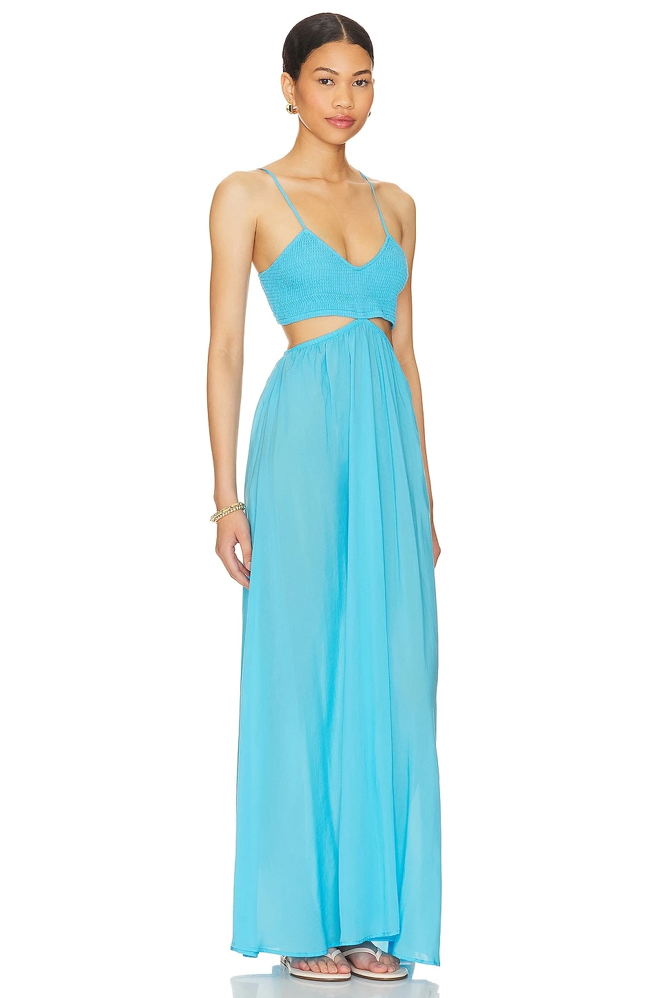 ROBE MAXI INNOCENCE Ocean Blue 2 ROBE MAXI INNOCENCE Ocean Blue – Image 2
