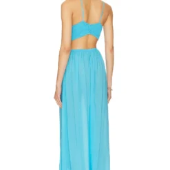 ROBE MAXI INNOCENCE Ocean Blue 7 ROBE MAXI INNOCENCE Ocean Blue -Ravis Mode Soldes Boutique INDA WD872 V3