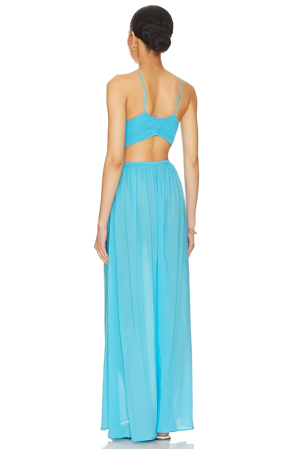 ROBE MAXI INNOCENCE Ocean Blue 3 ROBE MAXI INNOCENCE Ocean Blue – Image 3