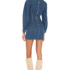 IRO ROBE LENAY Authentic Blue Denim -Ravis Mode Soldes Boutique IRO WD244 V3