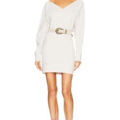 Isabel Marant Etoile ROBE MINI EN MAILLE MANUELA Ecru