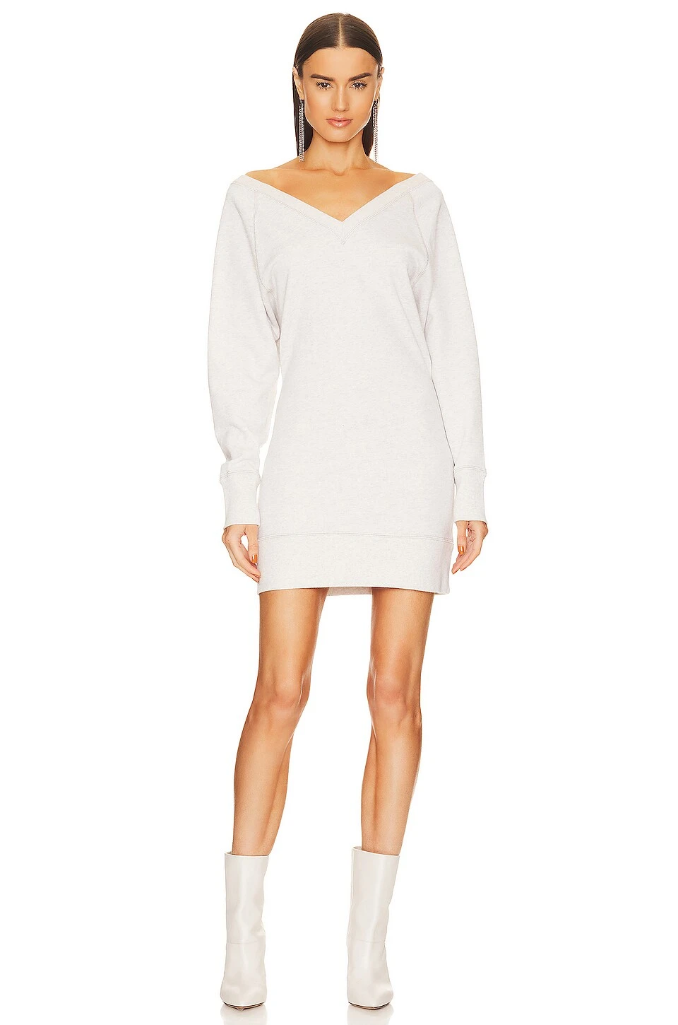 Isabel Marant Etoile ROBE MINI EN MAILLE MANUELA Ecru 2 Isabel Marant Etoile ROBE MINI EN MAILLE MANUELA Ecru – Image 2