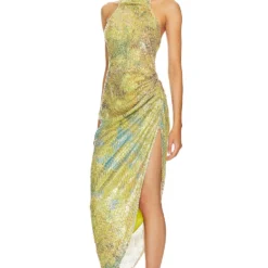 ROBE MARISSA Lima Green 7 ROBE MARISSA Lima Green -Ravis Mode Soldes Boutique ITMR WD36 V3