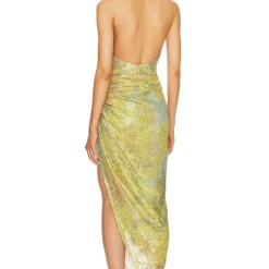 ROBE MARISSA Lima Green 8 ROBE MARISSA Lima Green -Ravis Mode Soldes Boutique ITMR WD36 V4