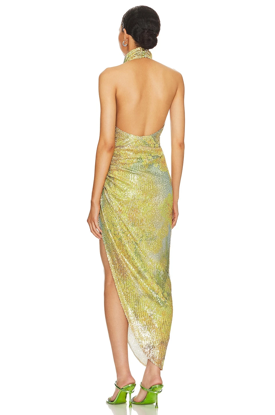 ROBE MARISSA Lima Green 4 ROBE MARISSA Lima Green – Image 4