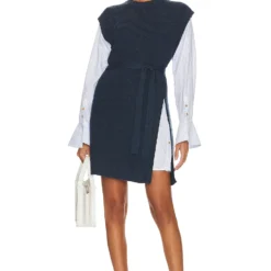 ROBE PULL AVEC CEINTURE SHAI Midnight