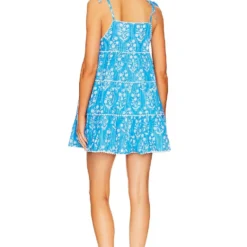 ROBE COURTE TRAPEZE Sapphire & Silver -Ravis Mode Soldes Boutique JULR WD44 V3