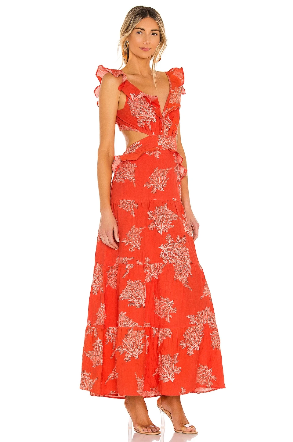 ROBE MARIGOT Tangerine Coral 2 ROBE MARIGOT Tangerine Coral – Image 2