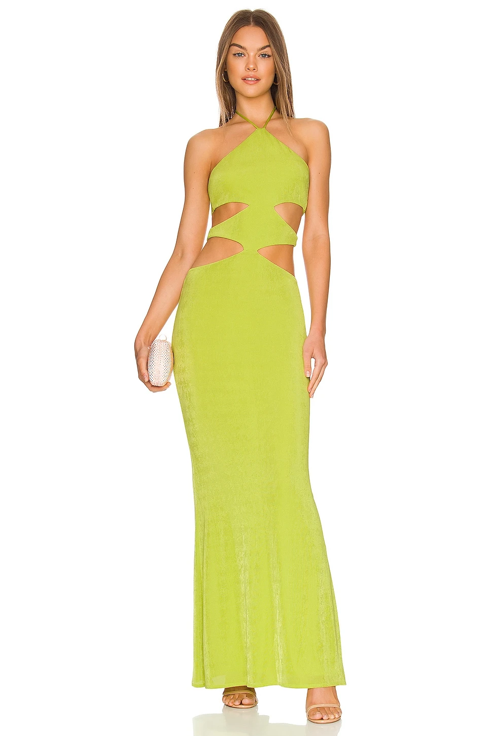 ROBE DE SOIRÉE SLOANE Chartreuse 1 ROBE DE SOIRÉE SLOANE Chartreuse