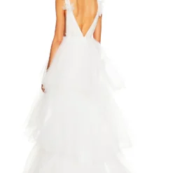 ROBE DE SOIRÉE AURORA Ivory 5 ROBE DE SOIRÉE AURORA Ivory -Ravis Mode Soldes Boutique KATR WD268 V3