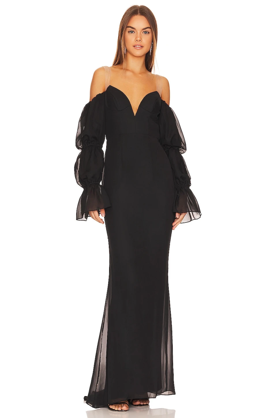 ROBE DE SOIRÉE ESTELLA Black 1 ROBE DE SOIRÉE ESTELLA Black