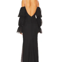 ROBE DE SOIRÉE ESTELLA Black 5 ROBE DE SOIRÉE ESTELLA Black -Ravis Mode Soldes Boutique KATR WD272 V3