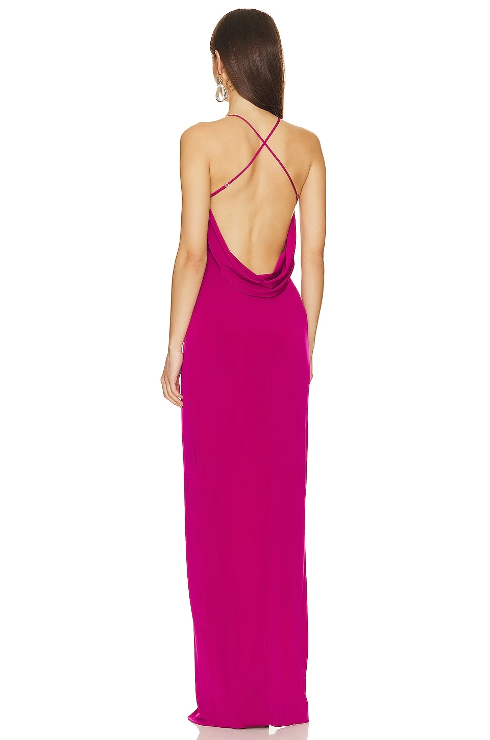 ROBE DE SOIRÉE DIONYSUS Magenta 3 ROBE DE SOIRÉE DIONYSUS Magenta – Image 3