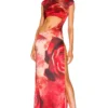 ROBE QI PAO Red Rose