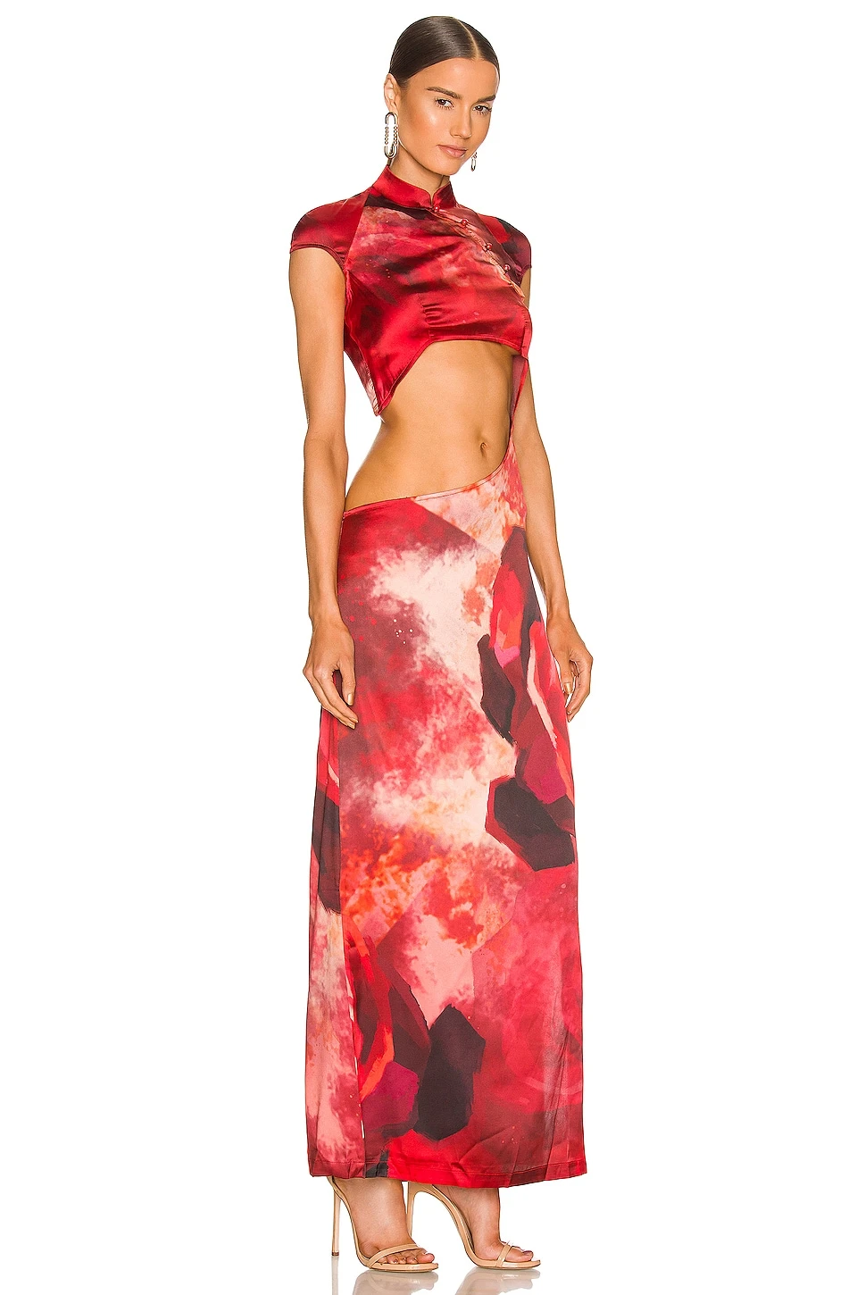 ROBE QI PAO Red Rose 2 ROBE QI PAO Red Rose – Image 2