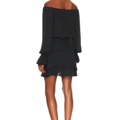 ROBE COURTE Black -Ravis Mode Soldes Boutique KISA WD460 V3