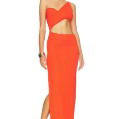 ROBE SLANTED Blood Orange