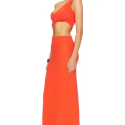 ROBE SLANTED Blood Orange -Ravis Mode Soldes Boutique LAMR WD11 V3