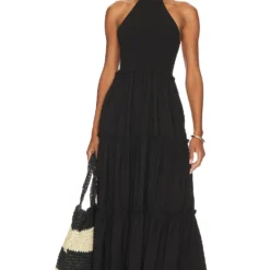 ROBE DOS-NU NAOMI Black