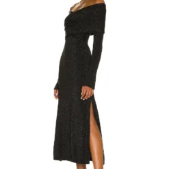 ROBE LILLIA Gunmetal -Ravis Mode Soldes Boutique LCDE WD561 V3