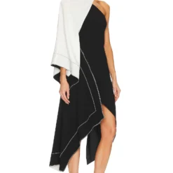 ROBE CILLIAN Black & White -Ravis Mode Soldes Boutique LCDE WD731 V3