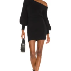 ROBE ÉPAULES DÉNUDÉES REBECCA Black