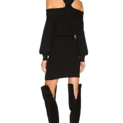 ROBE ARIANA Black -Ravis Mode Soldes Boutique LEAX WD288 V3