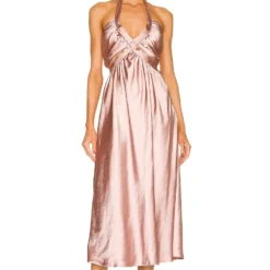 ROBE MIDI À DÉCOUPES EMMA Mauve