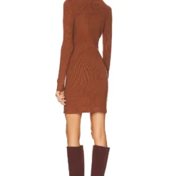 ROBE COURTE REISS Chocolate -Ravis Mode Soldes Boutique LEAX WD366 V3