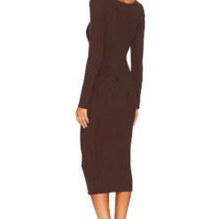 ROBE AVRIL Cinnamon Brown 5 ROBE AVRIL Cinnamon Brown -Ravis Mode Soldes Boutique LEAX WD373 V3