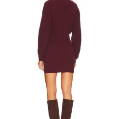 ROBE FAWNA Burgundy 5 ROBE FAWNA Burgundy -Ravis Mode Soldes Boutique LEAX WD376 V3