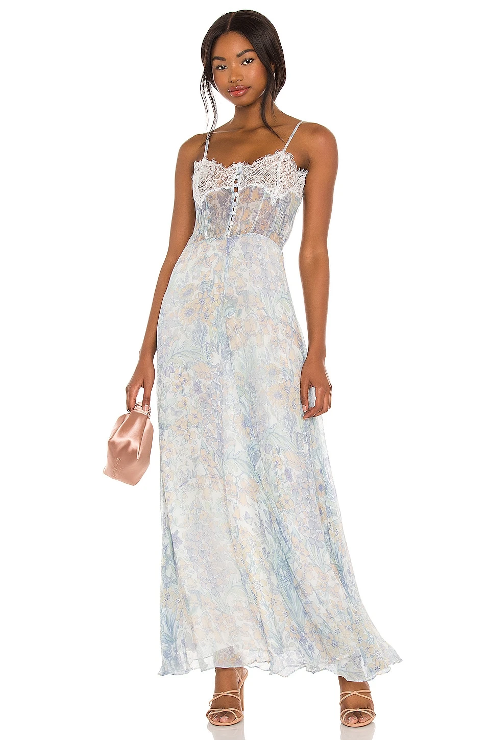 LoveShackFancy ROBE CARACO ELMA East Coast Blue 1 LoveShackFancy ROBE CARACO ELMA East Coast Blue