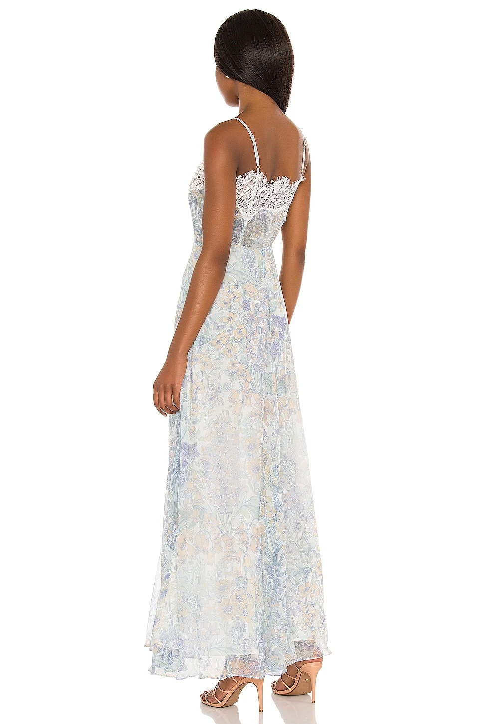 LoveShackFancy ROBE CARACO ELMA East Coast Blue 3 LoveShackFancy ROBE CARACO ELMA East Coast Blue – Image 3