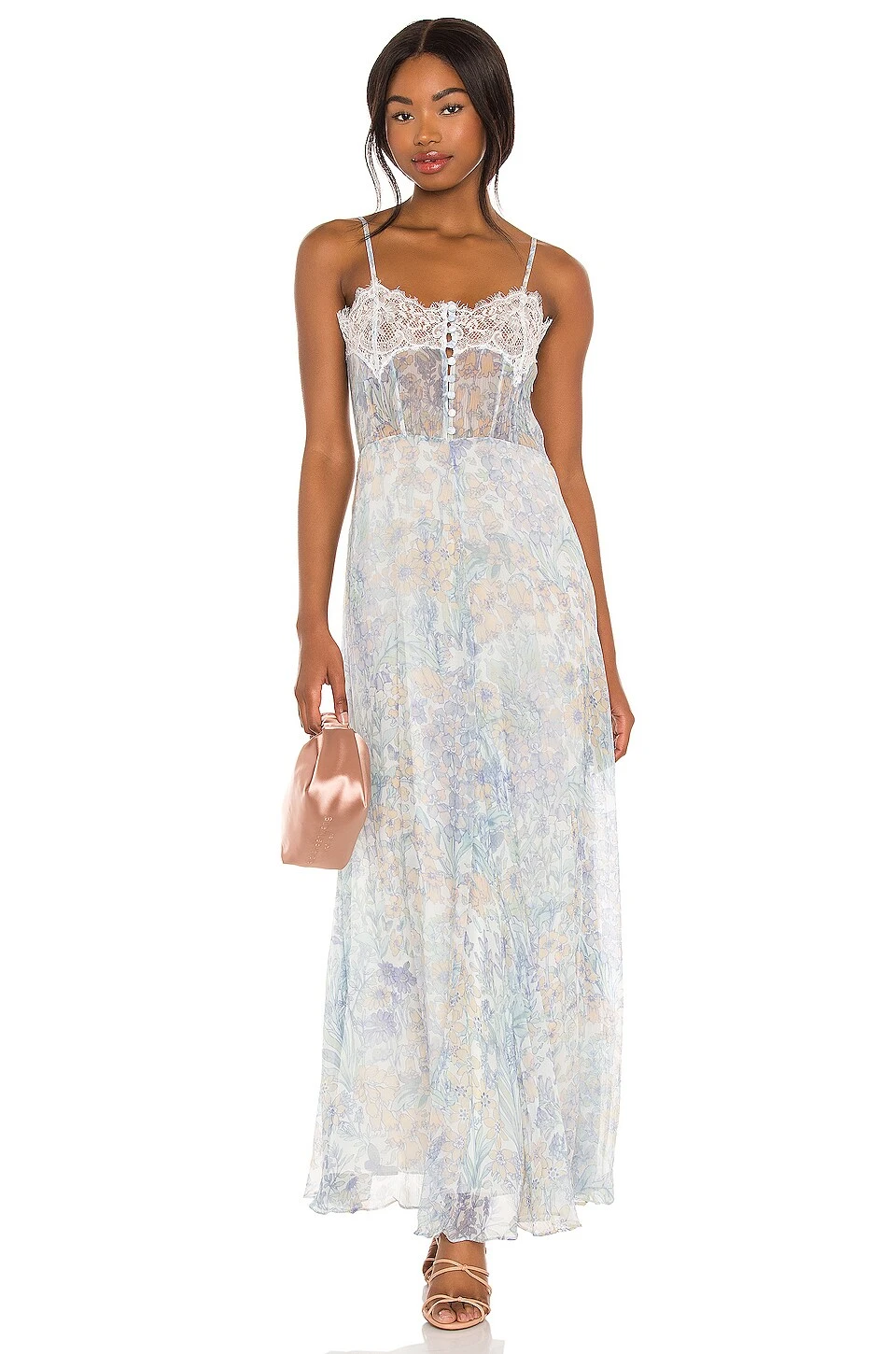 LoveShackFancy ROBE CARACO ELMA East Coast Blue 4 LoveShackFancy ROBE CARACO ELMA East Coast Blue – Image 4