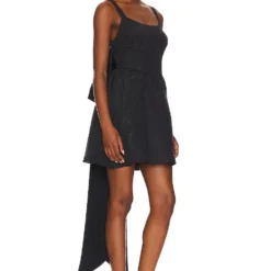 LoveShackFancy ROBE SPIN Black 5 LoveShackFancy ROBE SPIN Black -Ravis Mode Soldes Boutique LESH WD654 V3