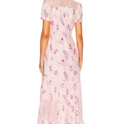 LoveShackFancy ROBE TINK Pink Ivy -Ravis Mode Soldes Boutique LESH WD727 V3