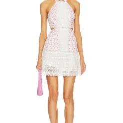 LoveShackFancy ROBE KESIA Poppy Pink