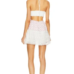 LoveShackFancy ROBE KESIA Poppy Pink -Ravis Mode Soldes Boutique LESH WD747 V3