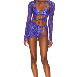 ROBE DEENA Violet Orchids