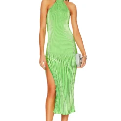 ROBE DE SOIRÉE SOIREE KLUM Neon Lime -Ravis Mode Soldes Boutique LIDR WD33 V2