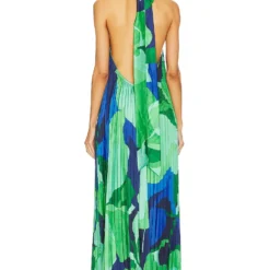 ROBE DE SOIRÉE OPERA Capri Print Green 5 ROBE DE SOIRÉE OPERA Capri Print Green -Ravis Mode Soldes Boutique LIDR WD71 V3