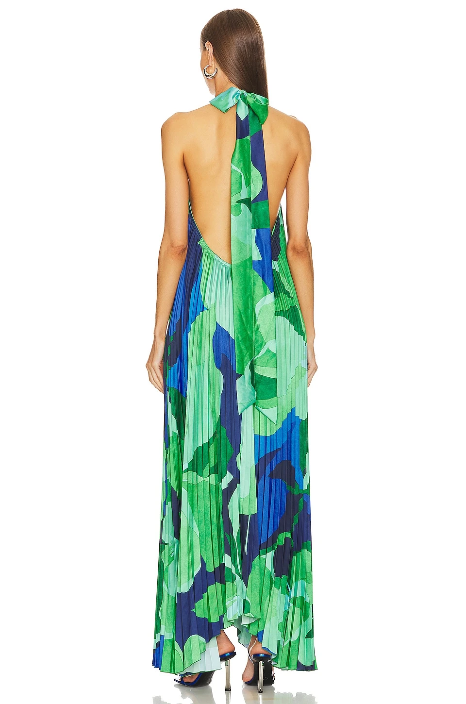 ROBE DE SOIRÉE OPERA Capri Print Green 3 ROBE DE SOIRÉE OPERA Capri Print Green – Image 3
