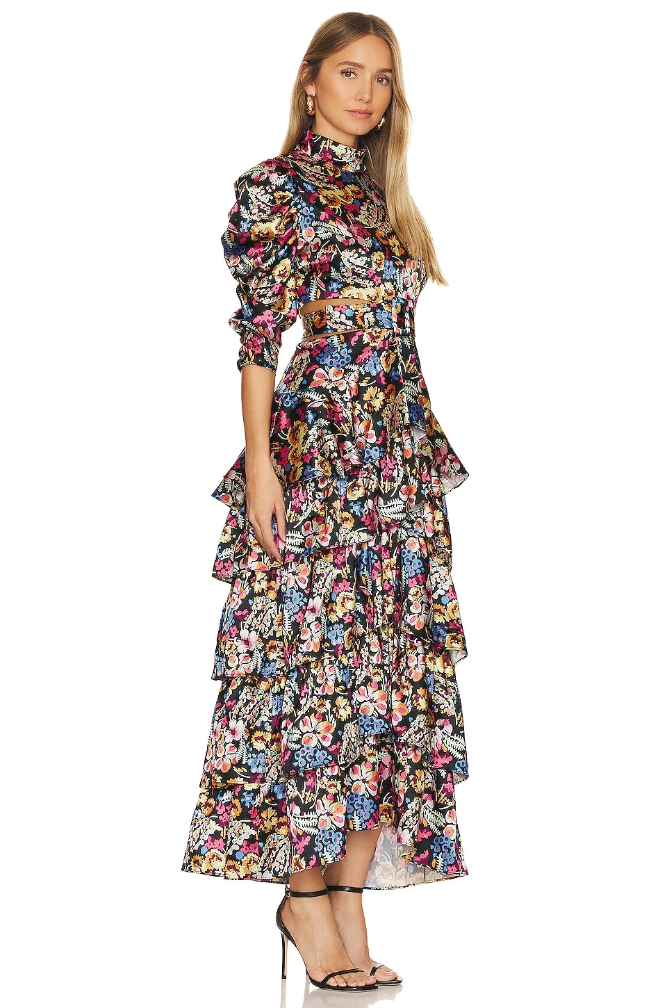 LIKELY ROBE DANNIA Black Multi 2 LIKELY ROBE DANNIA Black Multi – Image 2