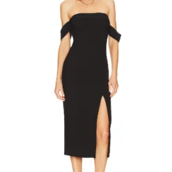 LIKELY ROBE MIDI PAZ Black -Ravis Mode Soldes Boutique LIKR WD681 V1 1