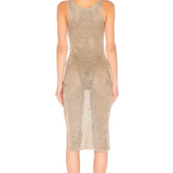 ROBE MAILLE FILET FIONA Rose Gold 5 ROBE MAILLE FILET FIONA Rose Gold -Ravis Mode Soldes Boutique LOVF WD1265 V3