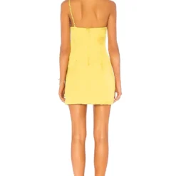 MINI-ROBE UNE ÉPAULE DÉNUDÉE KAREN Chartreuse Green -Ravis Mode Soldes Boutique LOVF WD1270 V3