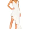 ROBE ASYMÉTRIQUE RIYA White