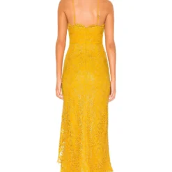 ROBE DE SOIRÉE SHANDI Mustard Yellow -Ravis Mode Soldes Boutique LOVF WD1901 V3