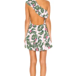 ROBE DE PLAGE AMITY Pink Palm Stripe -Ravis Mode Soldes Boutique LOVF WD2011 V3